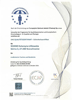 Certyfikat Bezpieczeństwa