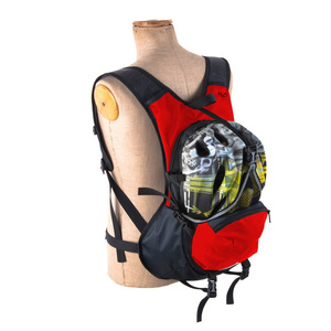 Sac à dos de sport pour le vélo, le jogging, la piscine ou la salle de sport, avec un espace pour le casque - rouge