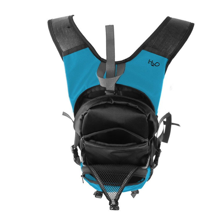 Zaino sportivo per bicicletta, jogging, piscina o palestra con spazio per il casco - cielo blu