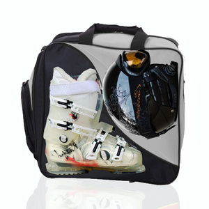 Skirucksack Tasche für Schuhe und Helm "Ski" grau