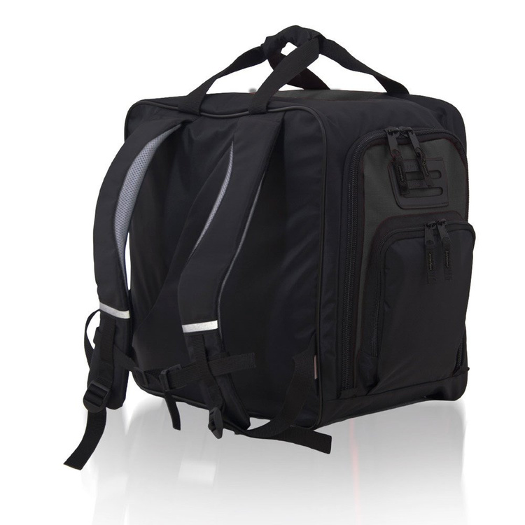 Ski bag/backpack for ski boots and ski helmet graphite