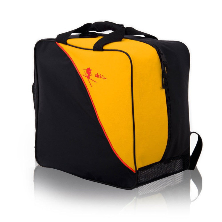 Bolsa mochila para botas y casco "Ski" amarillo