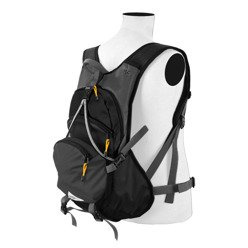 Zaino sportivo per bicicletta, jogging, piscina o palestra con spazio per il casco - grafite