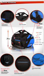 Bolsa de deporte de viaje tamaño "s" Travel rojo