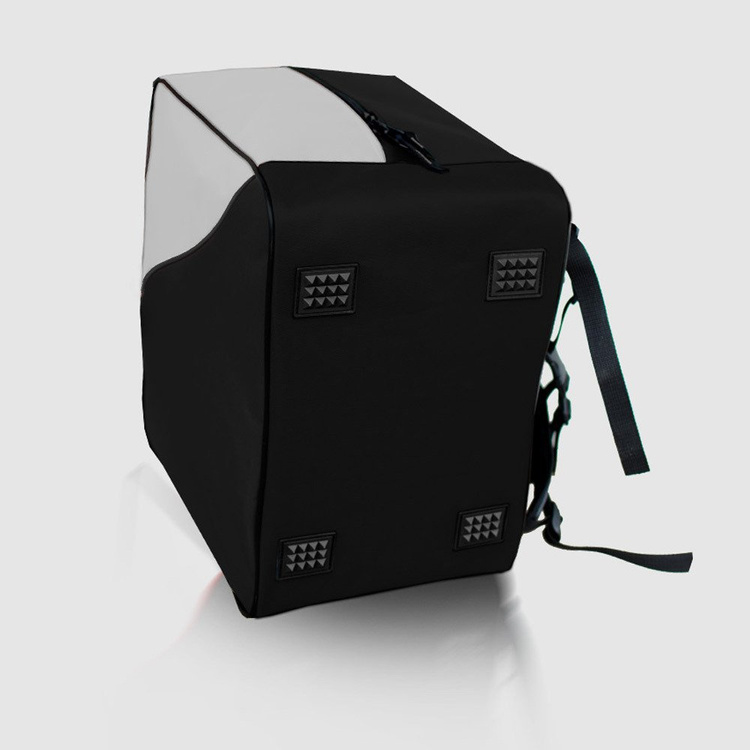 Bolsa mochila para botas y casco "Ski" gris