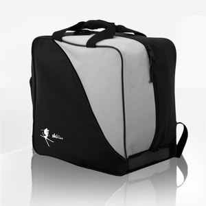 Bolsa mochila para botas y casco "Ski" gris