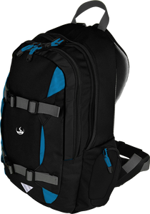 Stadt-/Schulrucksack mit Skateboardfach und Laptopfach - Trip - himmelblau