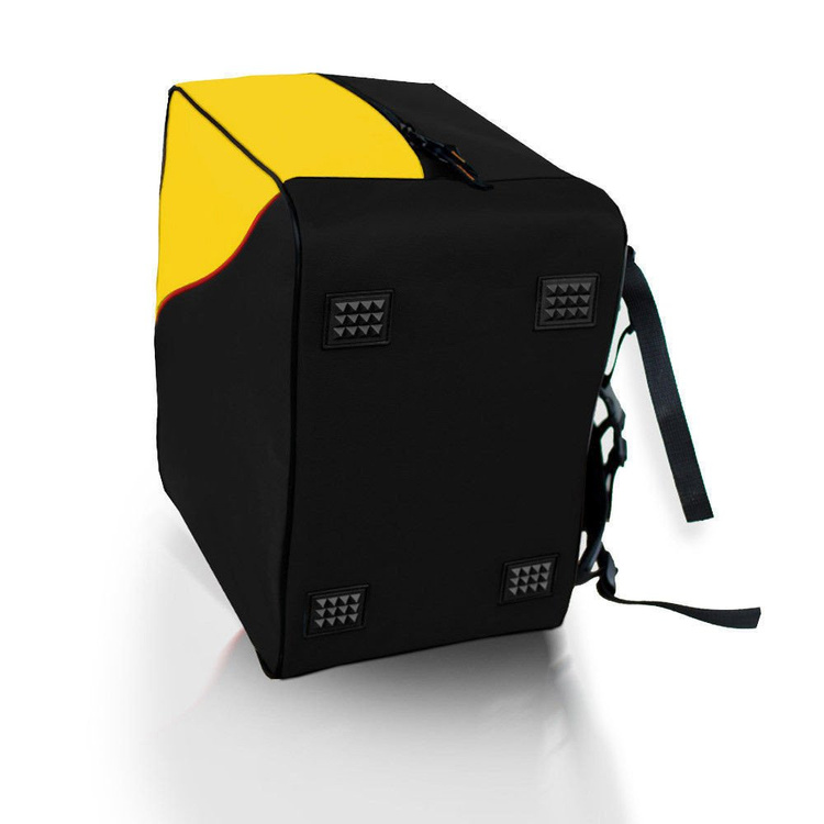 Bolsa mochila para botas y casco "Ski" amarillo