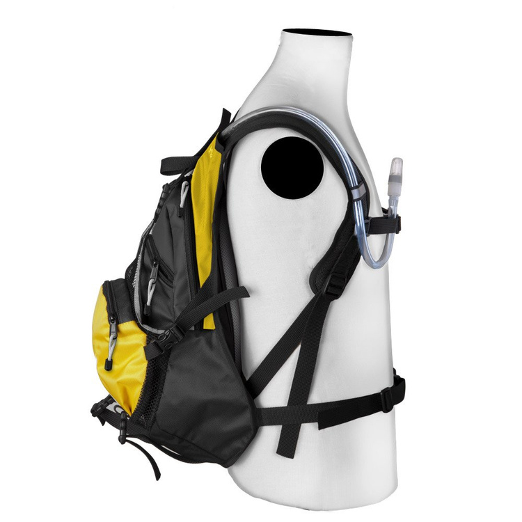 Zaino sportivo per bicicletta, jogging, piscina o palestra con spazio per il casco - giallo