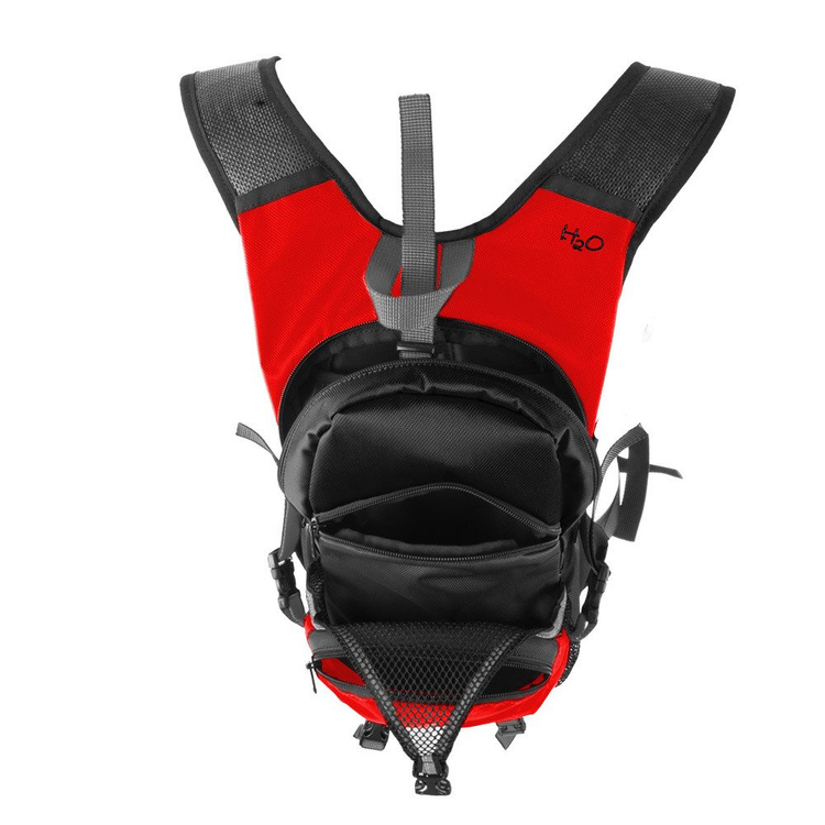 Mochila deportiva para bicicleta footing piscina o gimnasio con espacio para casco - rojo