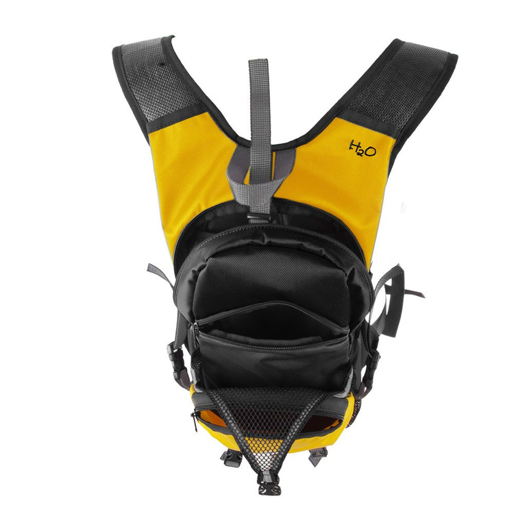 Sportrucksack für Fahrrad, Jogging, Schwimmbad oder Fitnessstudio mit Platz für Helm - gelb