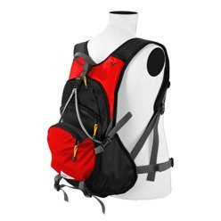 Zaino sportivo per bicicletta, jogging, piscina o palestra con spazio per il casco - rosso