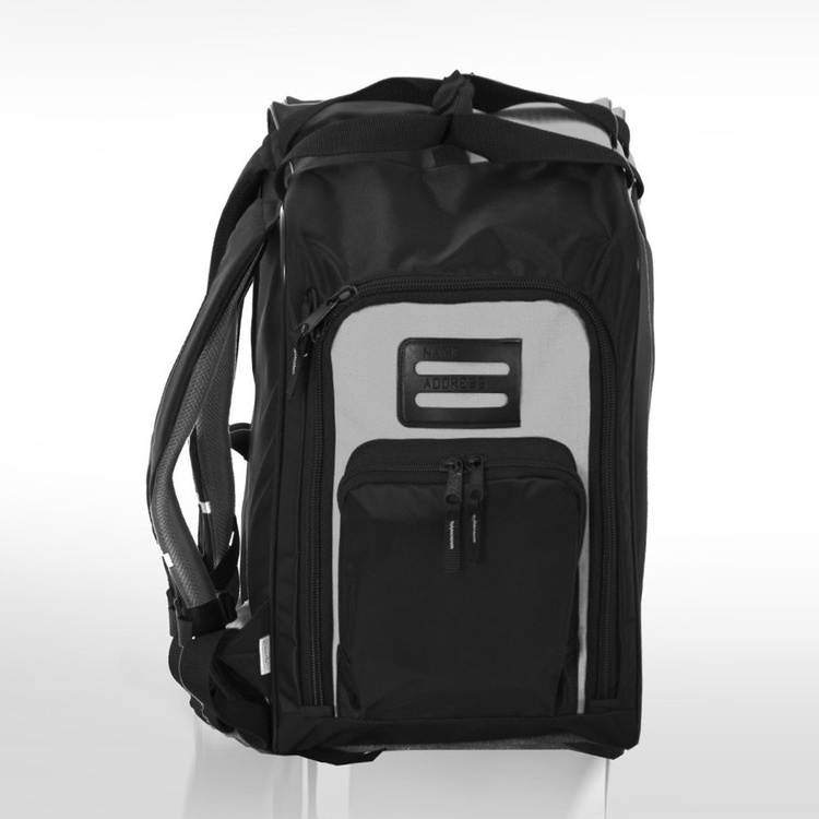 Skirucksack Tasche für Schuhe und Helm "Ski" grau