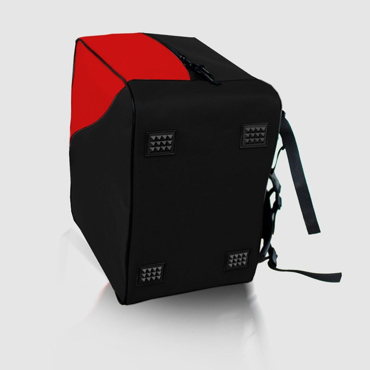 Skitas/-rugzak voor skischoenen en helm "Ski" rood